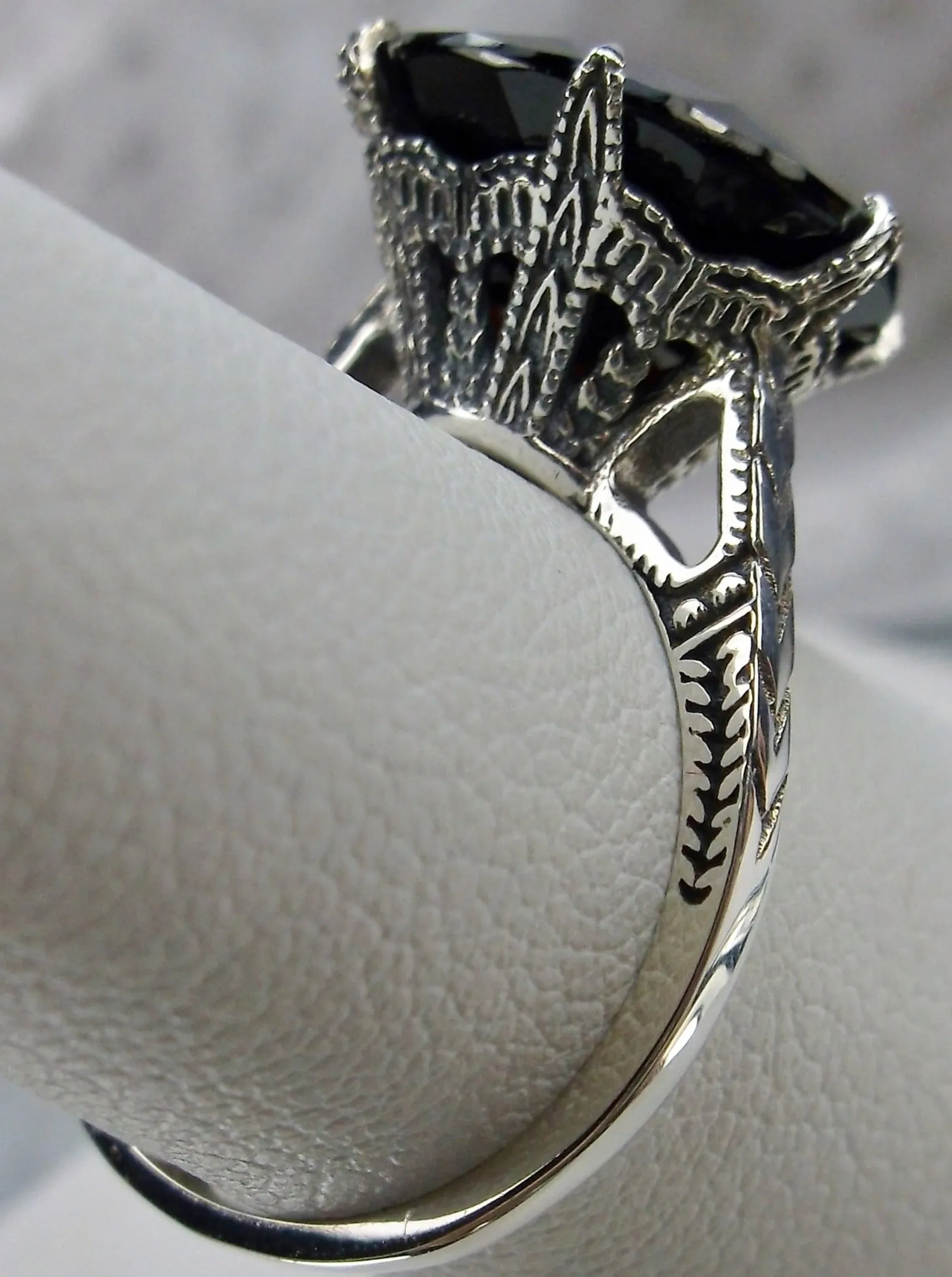 Garnet Ring, Gold or Silver, Natural Gemstone Classic Solitaire #D37
