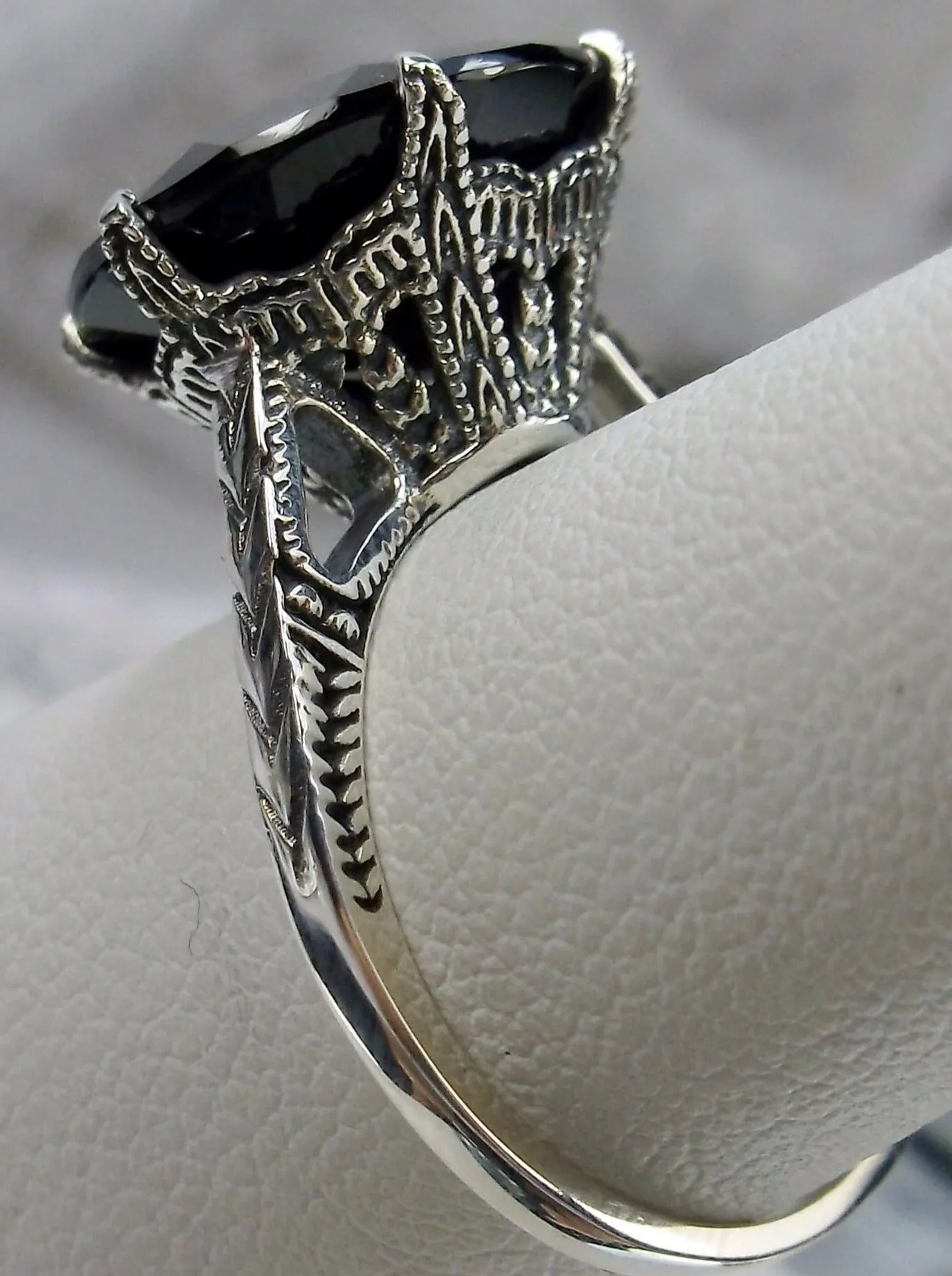 Garnet Ring, Gold or Silver, Natural Gemstone Classic Solitaire #D37