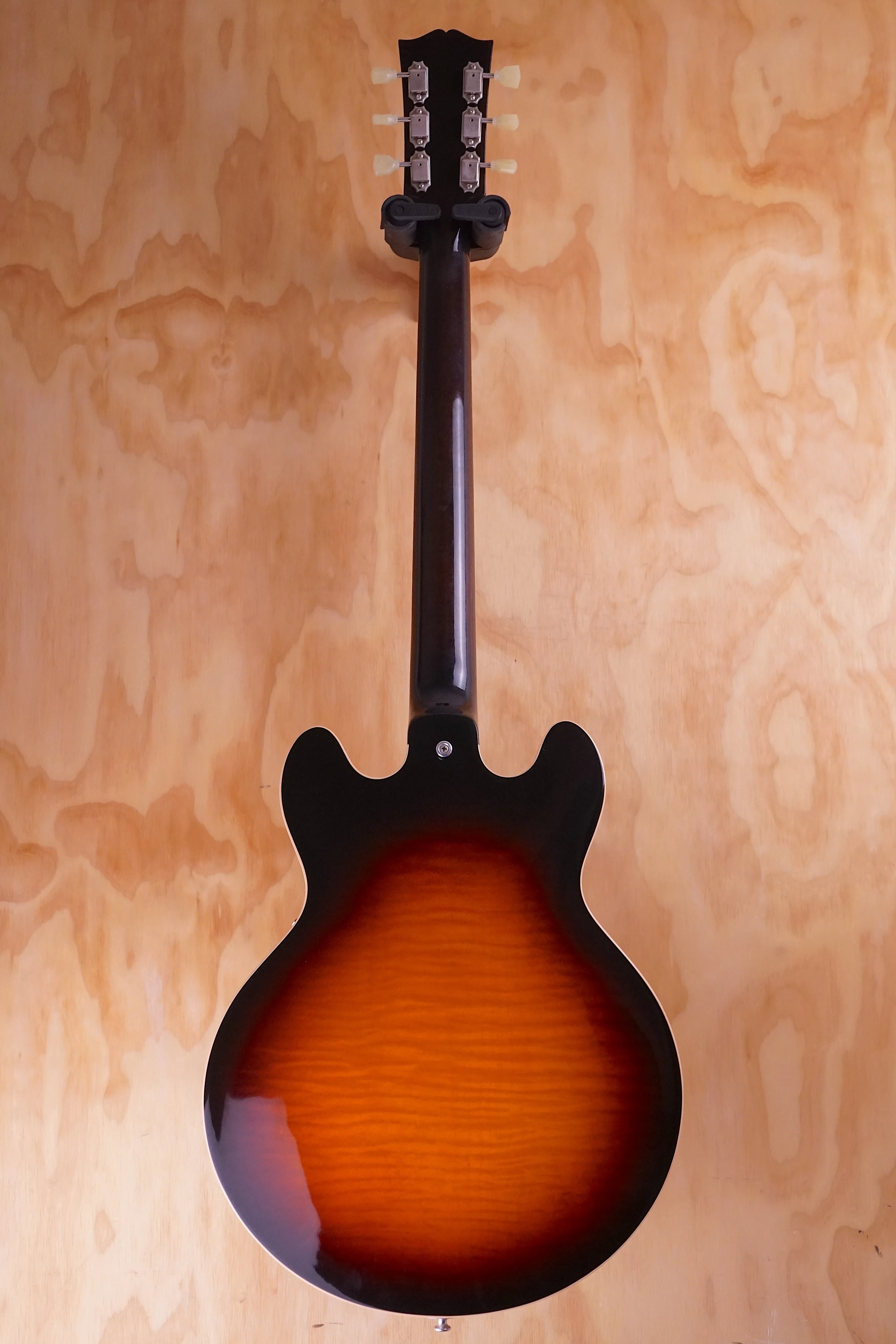 Gibson ES-390 with P90s in Sunburst Flame Top, (Used Comm)
