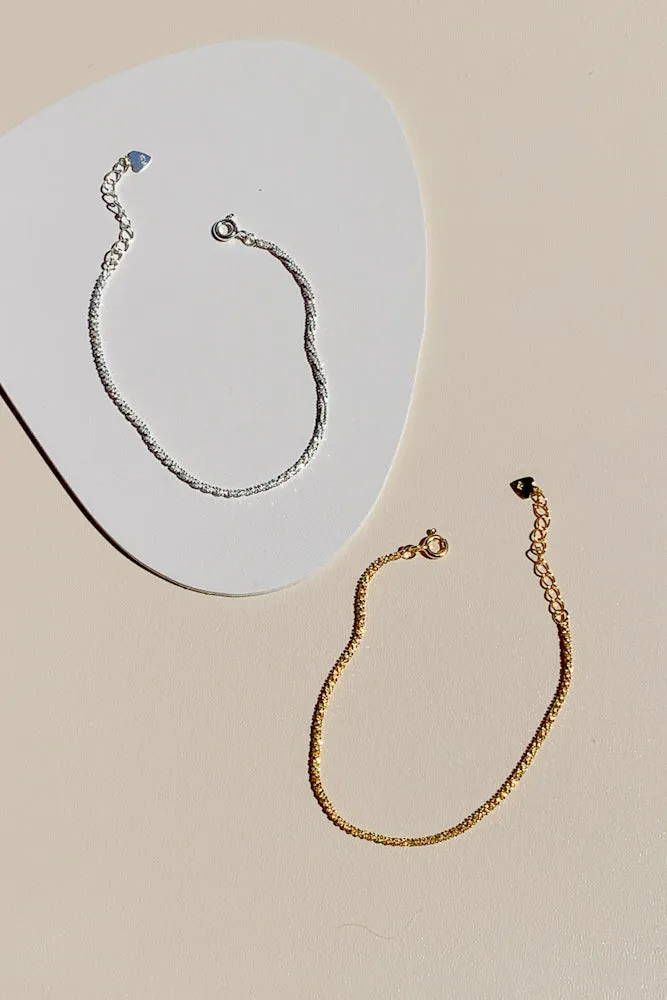 Glimmer Chain Bracelet (925 Silver)