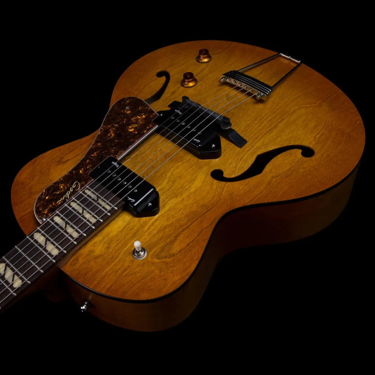 Godin 5th Avenue Jumbo P90 Semi-Acoustic Guitar ~ Harvest Gold