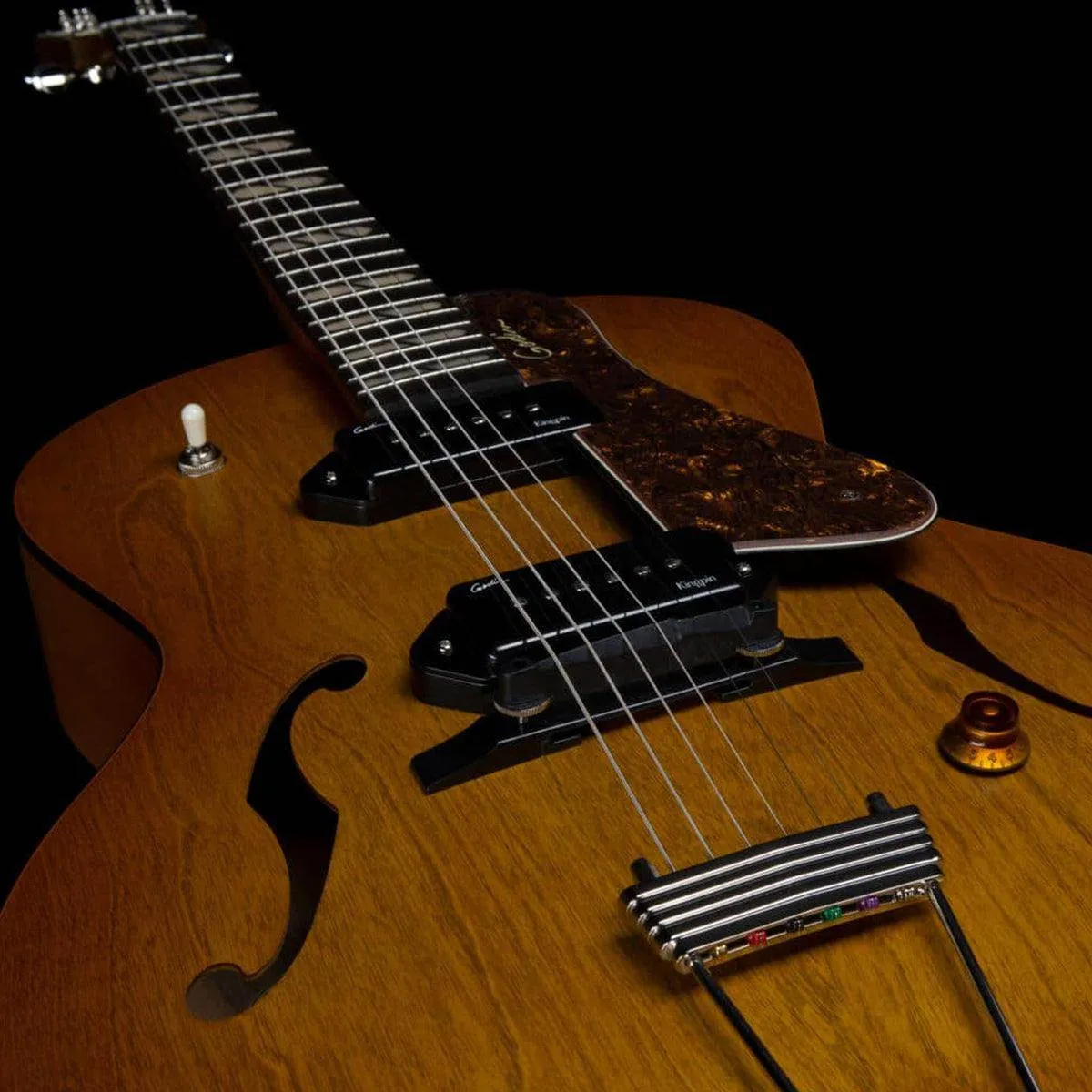 Godin 5th Avenue Jumbo P90 Semi-Acoustic Guitar ~ Harvest Gold
