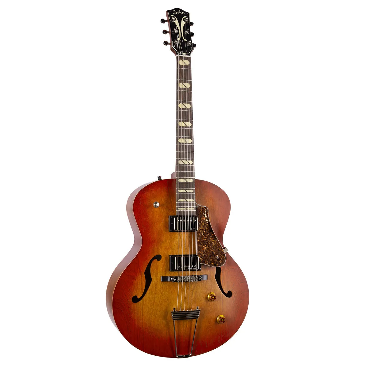 Godin 5th Avenue Jumbo Semi-Acoustic Guitar ~ Memphis Sun