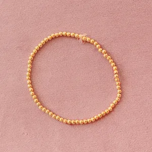 Gold Beaded Bracelet Trio