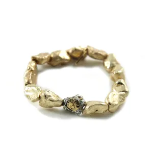 GOLD CAPRI NUGGET BRACELET