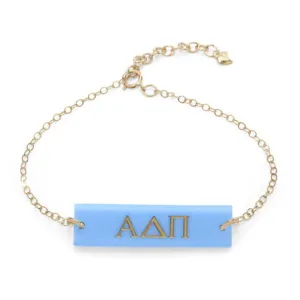 Greek Letter Bar Bracelet (WS)