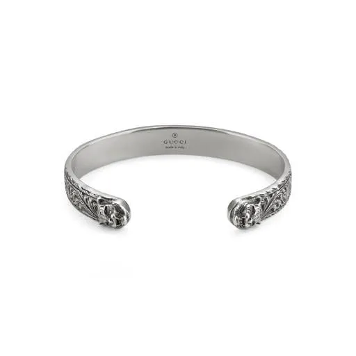 Gucci Silver Gatto Bangle