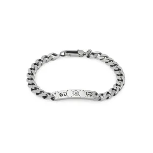 Gucci Silver Gourmette Ghost Bracelet