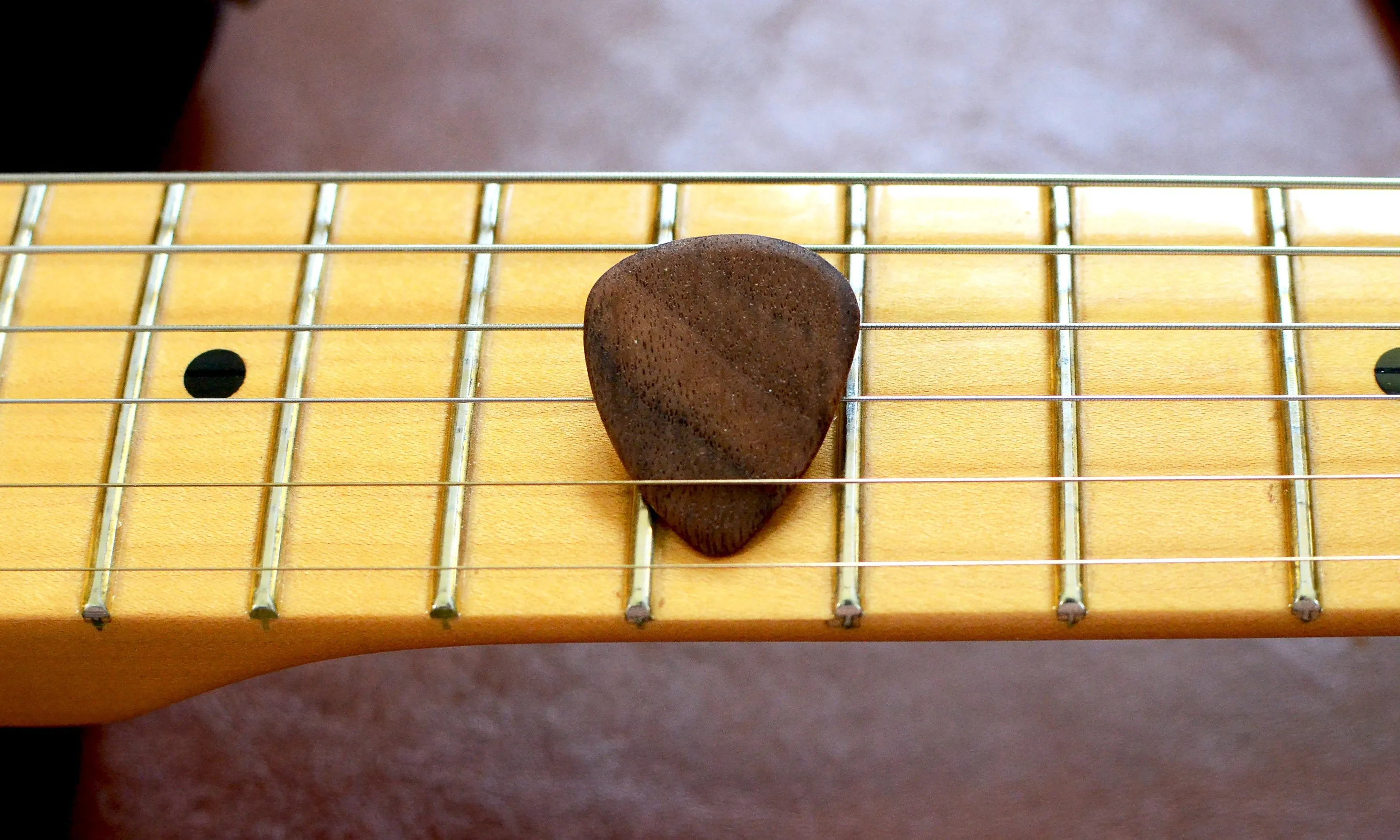 Heavy Gauge Hardwood Guitar Picks