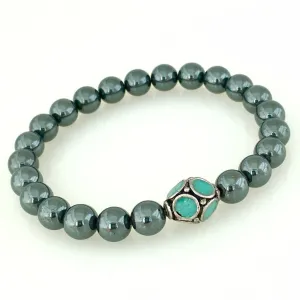 Hematite Tibetan Men's Bracelet