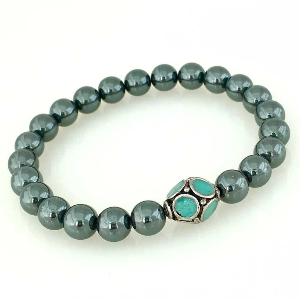 Hematite Tibetan Men's Bracelet