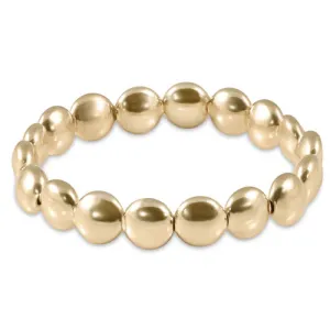 HONESTY Gold 10mm bead bracelet