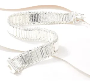 Imperial Silver Mirror Bar Wide Bracelet, Sterling Silver