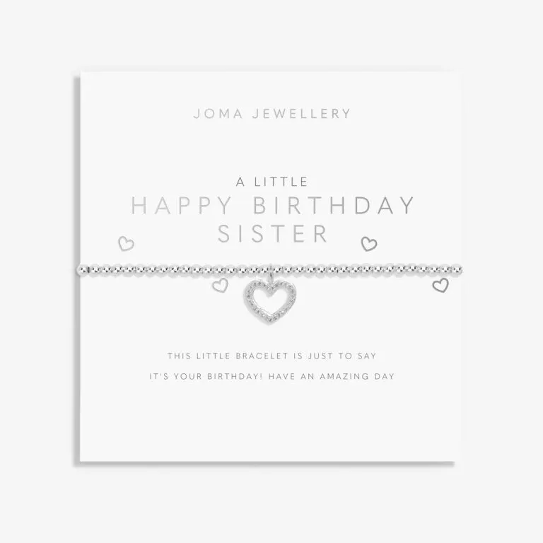 Joma A Little Happy Birthday Sister Bracelet