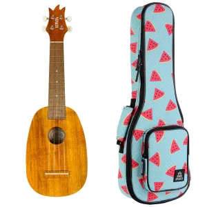 Kiwaya Eco Series Hawaiian Koa Soprano Pineapple Ukulele KS-4PG