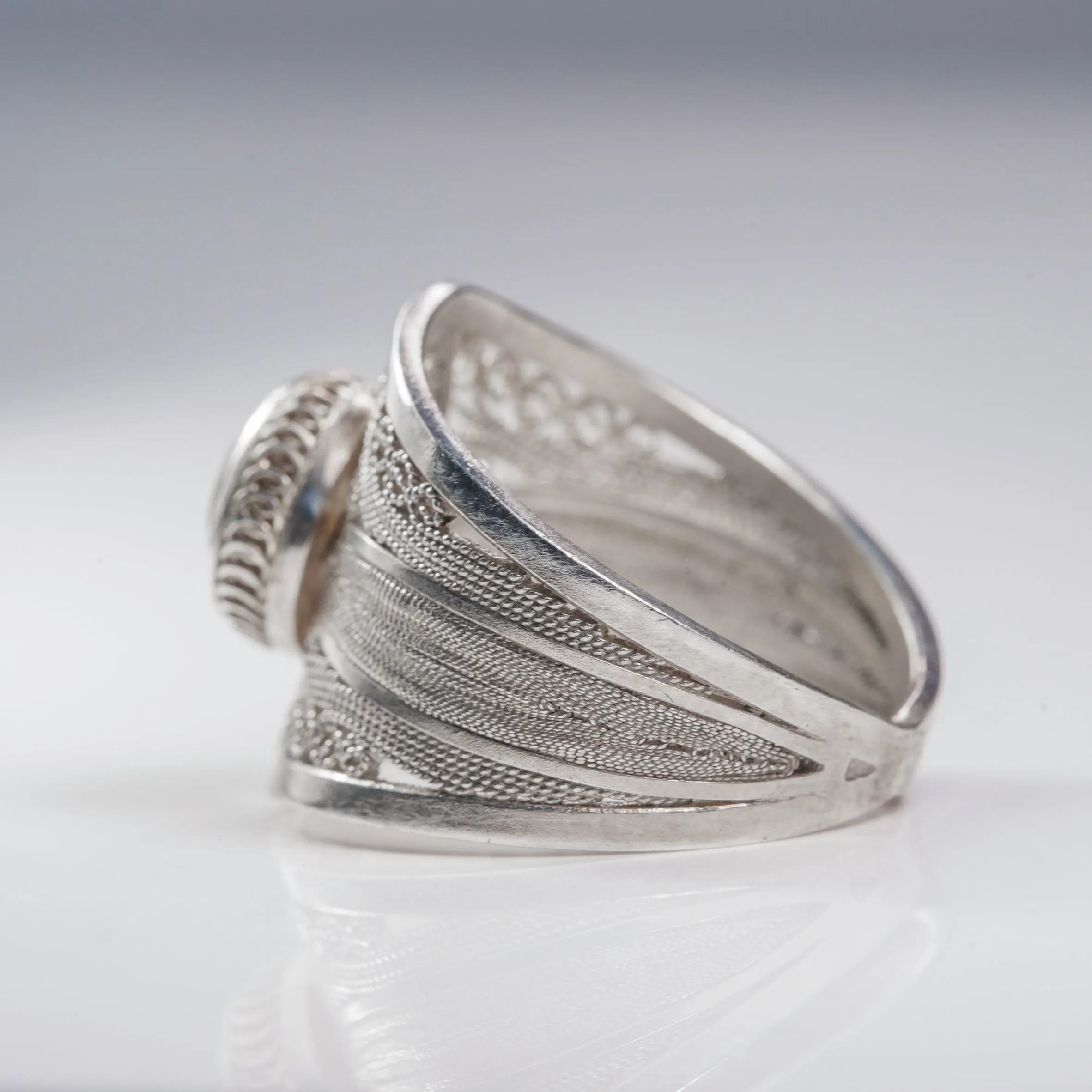 Labradorite Filigree Ring - Size 7
