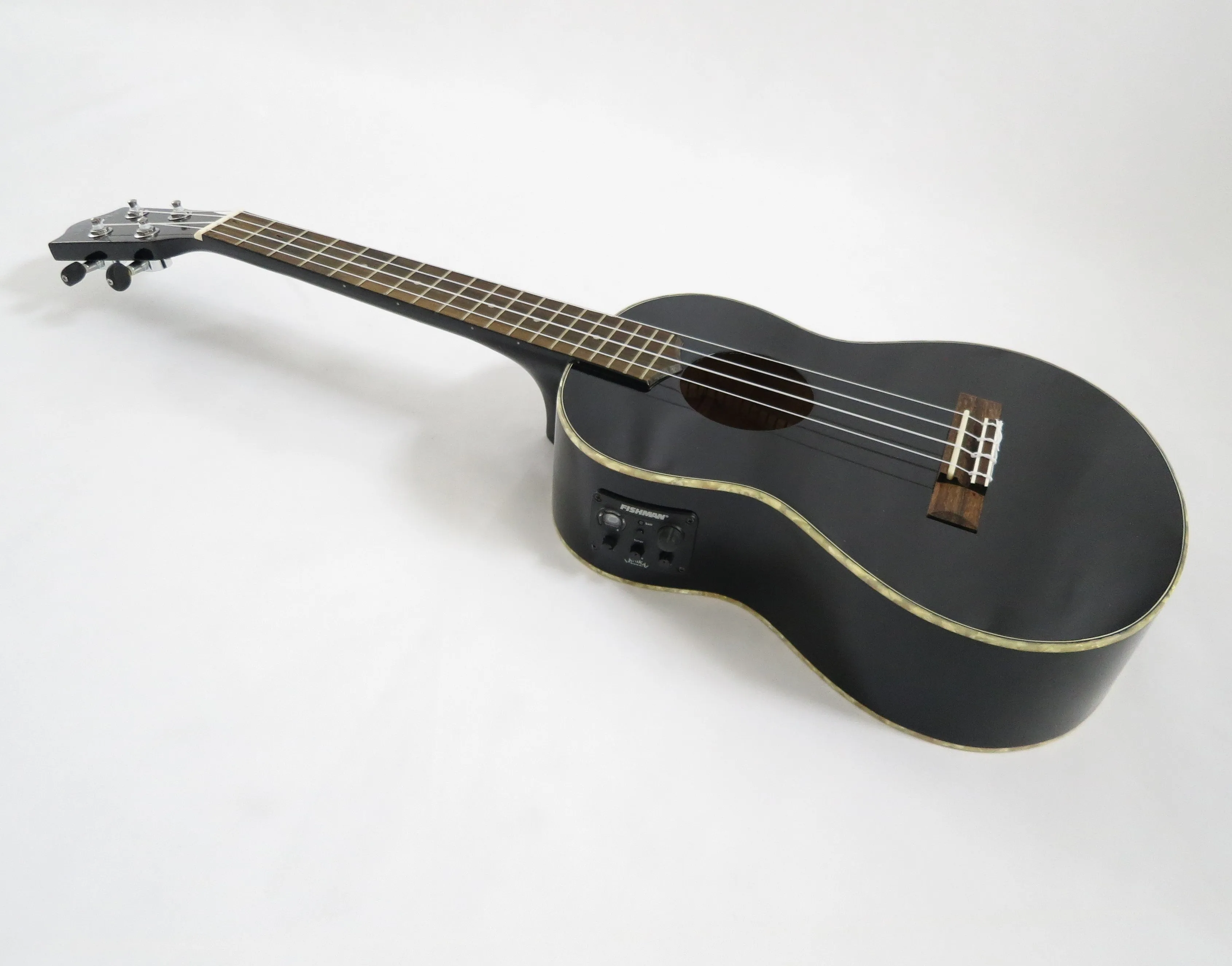 Lanikai LU2-21TEK/BK Glossy Black Legacy Tenor Ukulele W/Fishman Electronics