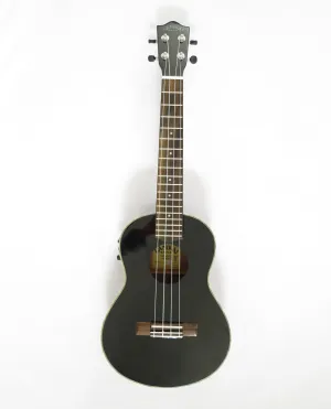 Lanikai LU2-21TEK/BK Glossy Black Legacy Tenor Ukulele W/Fishman Electronics