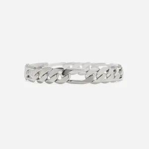 Large Figaro Bracelet in Silver