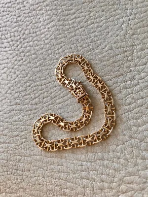 Mattias Bebinni - 18k gold bracelet x-link with bars