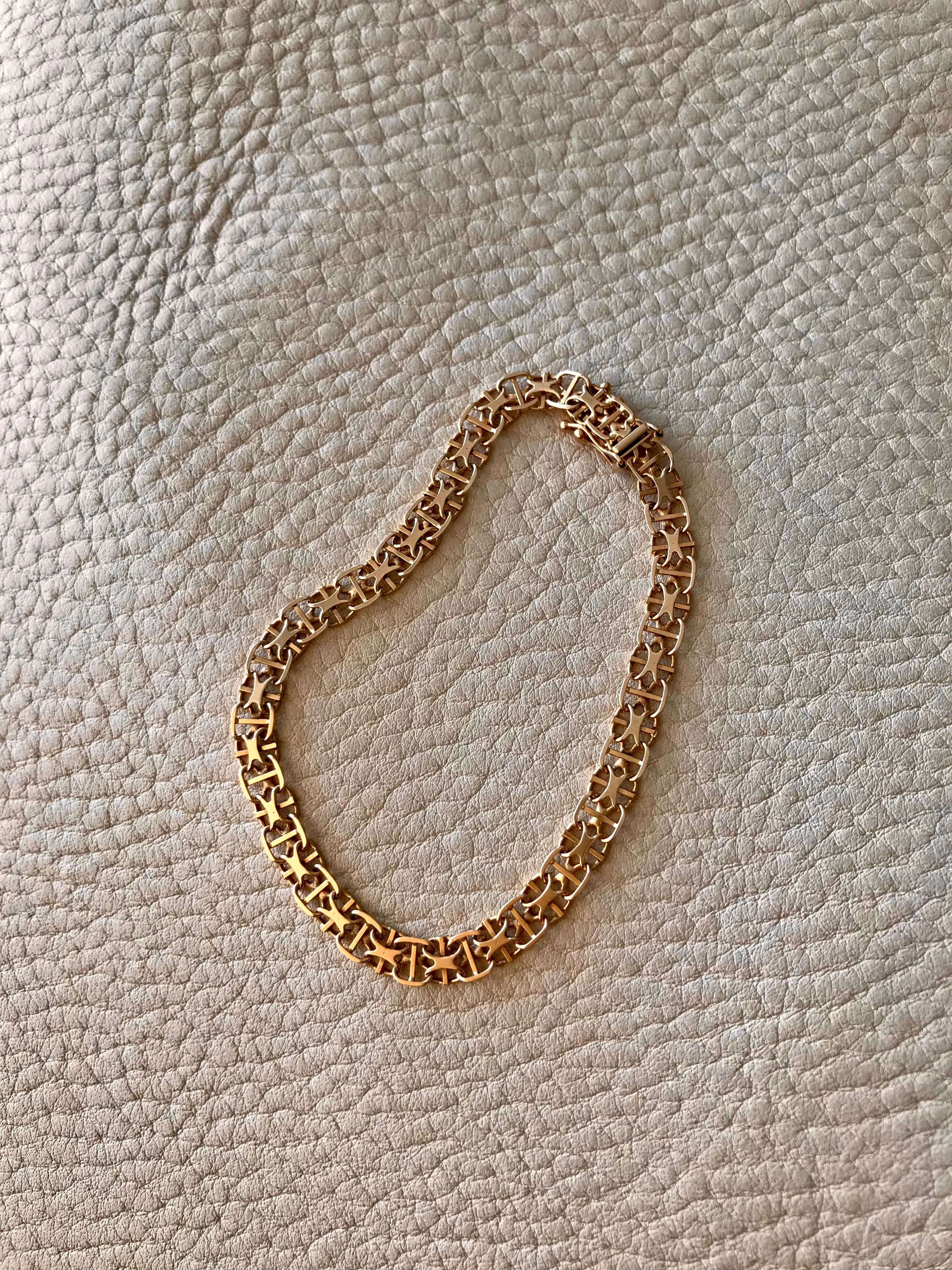 Mattias Bebinni - 18k gold bracelet x-link with bars