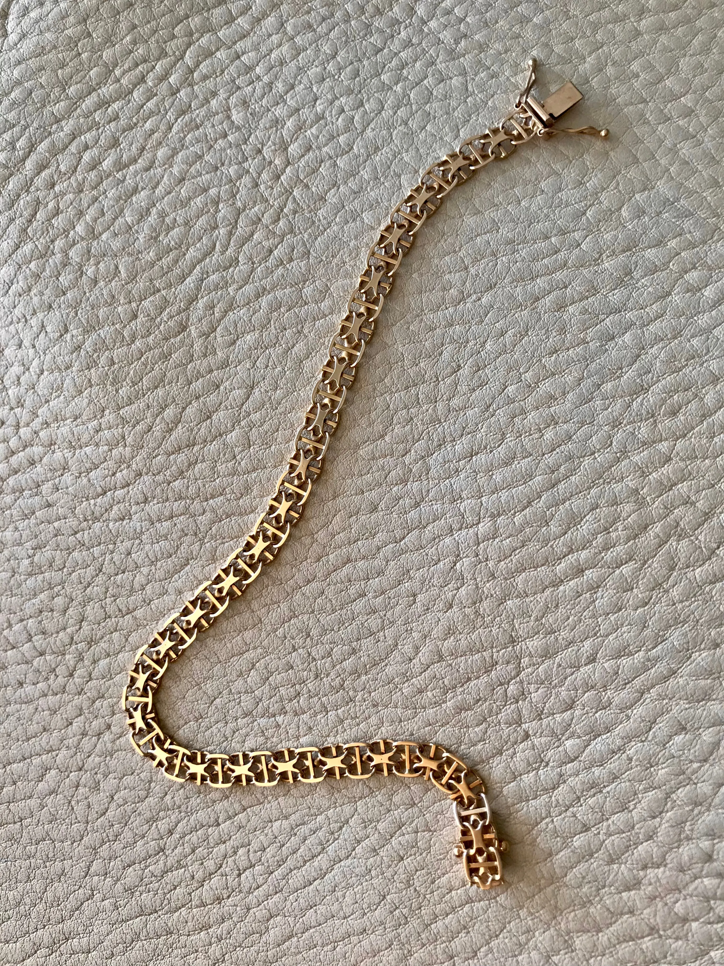 Mattias Bebinni - 18k gold bracelet x-link with bars