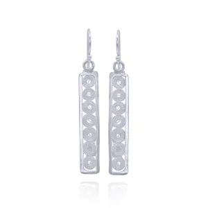 MAXANDRA SILVER MEDIUM EARRINGS FILIGREE