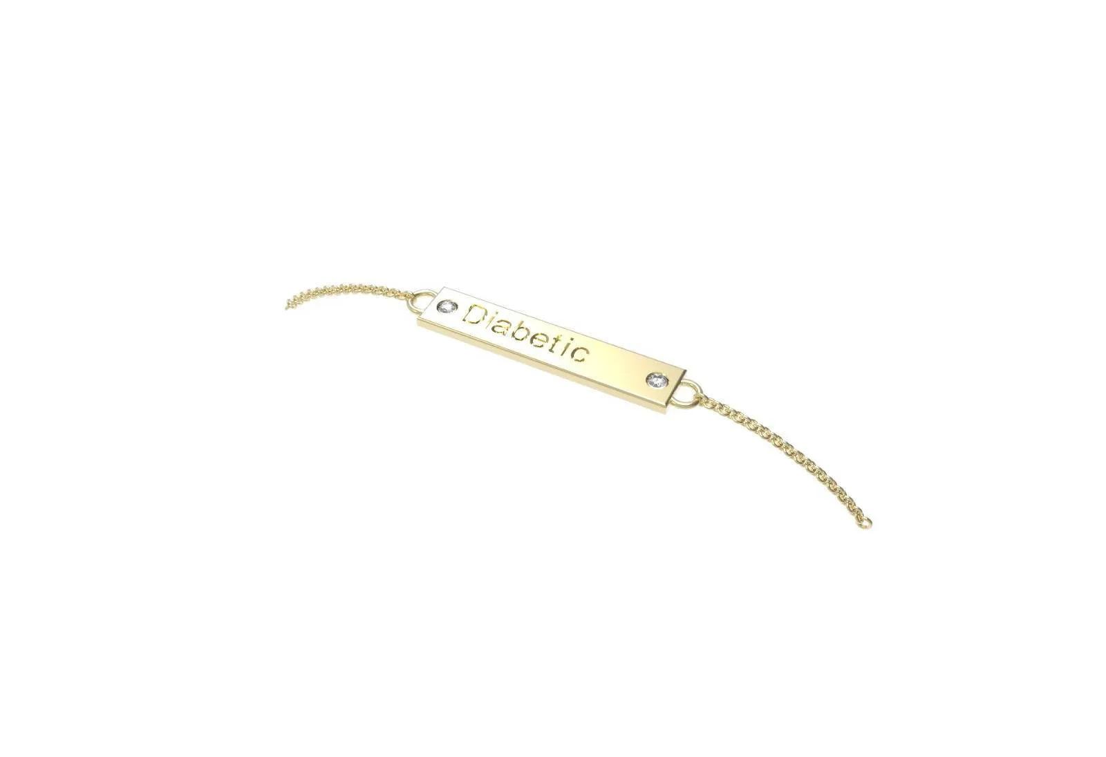 Medical Id Gold Bracelet