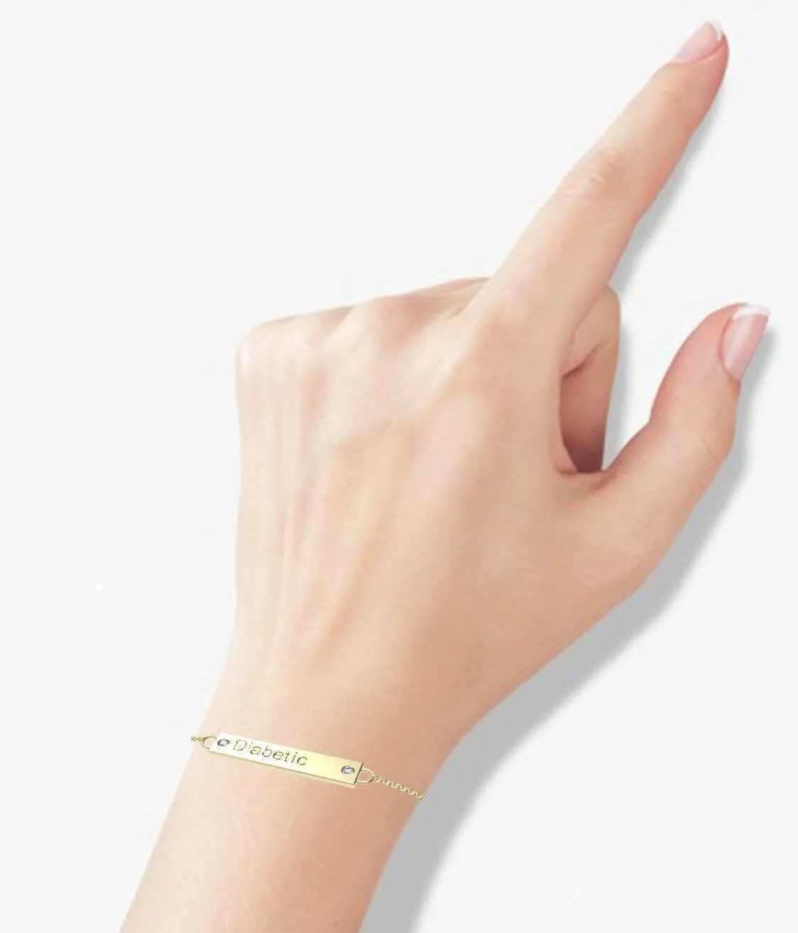 Medical Id Gold Bracelet