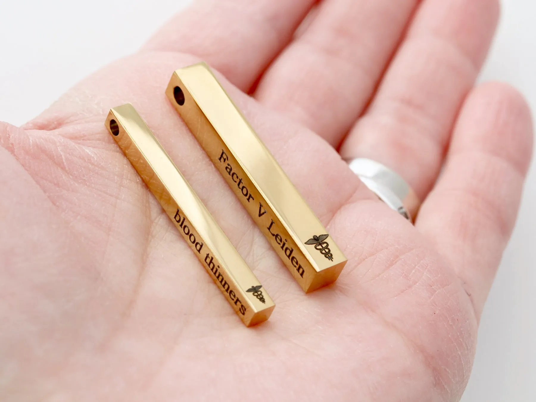 Medical ID Necklace | 4 Sided Bar