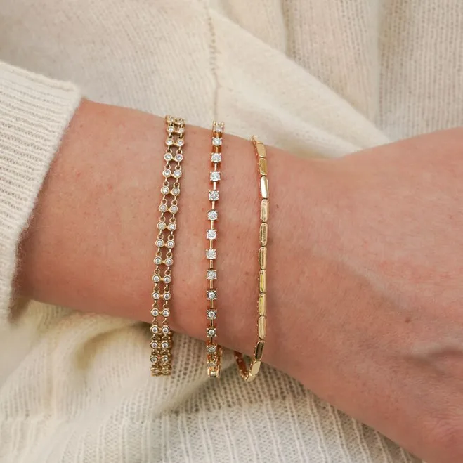 Melody Bar Bracelet in Yellow Gold