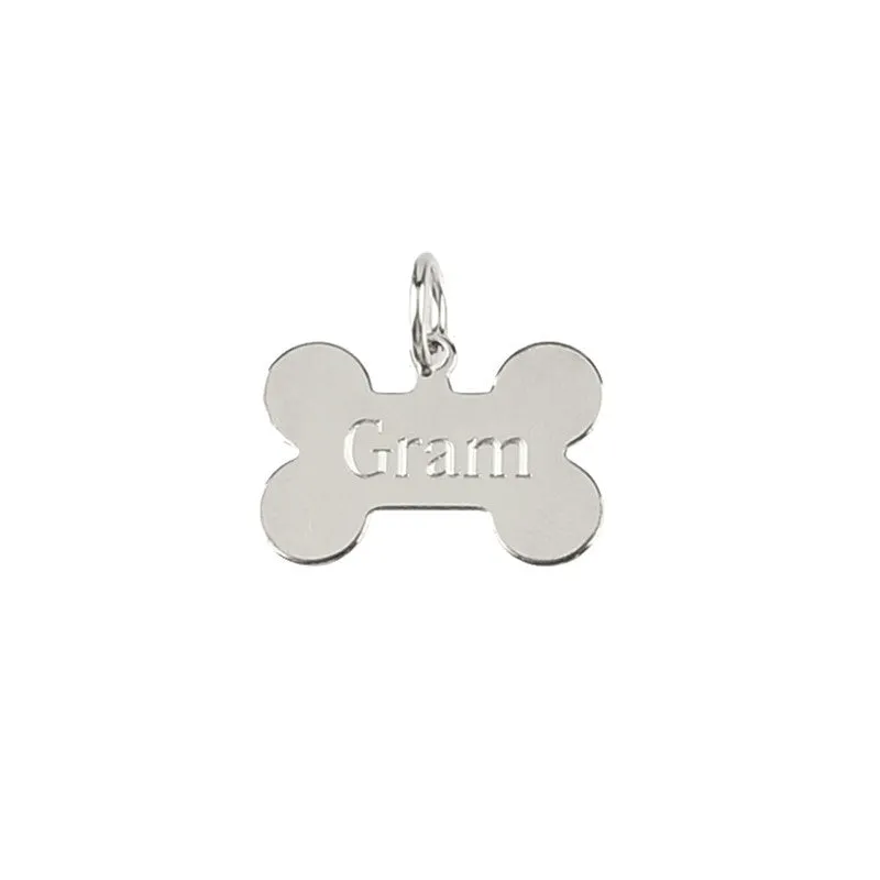Metal Dog Bone Charm