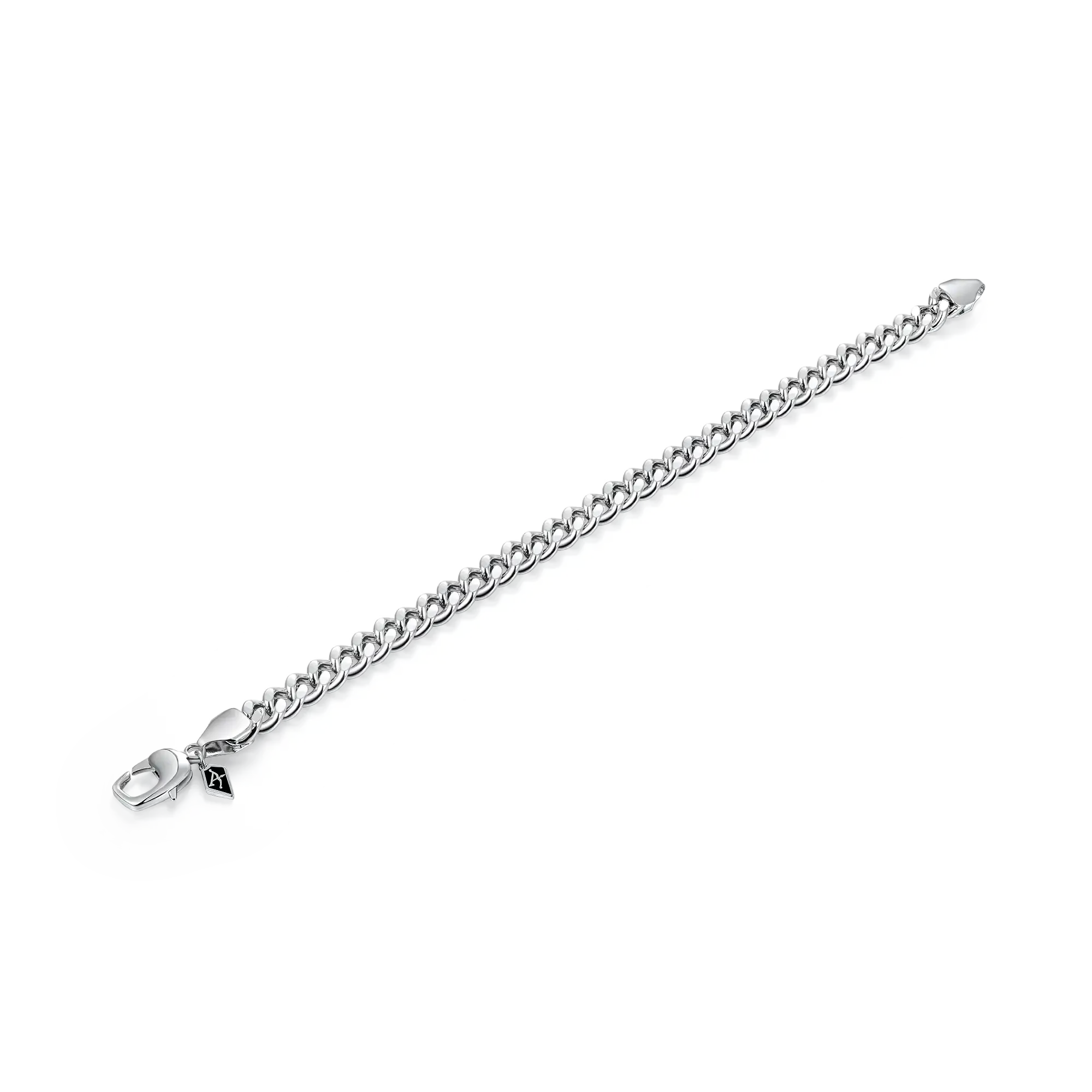 Miami Micro Cuban Curb Bracelet - White Gold