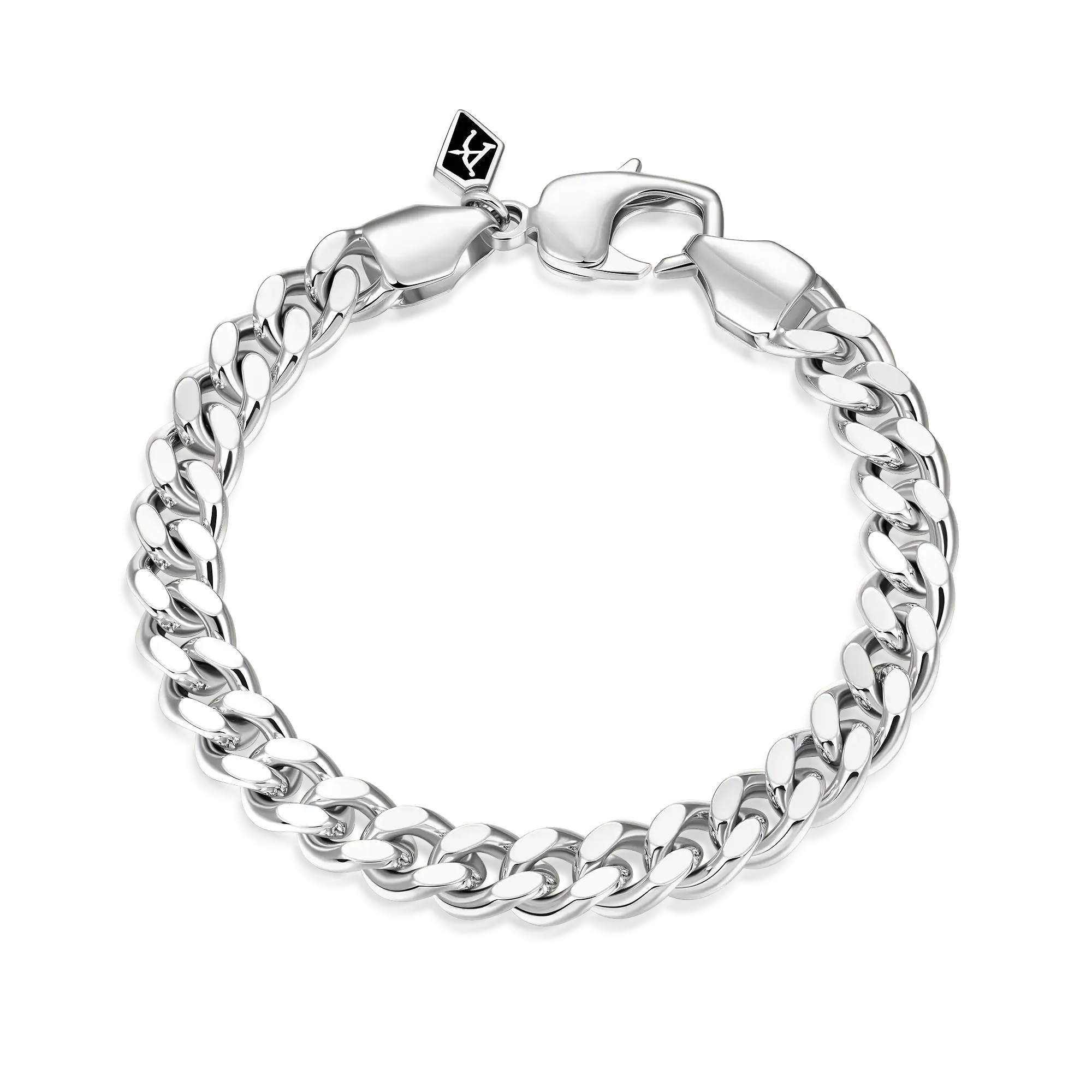 Miami Micro Cuban Curb Bracelet - White Gold