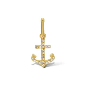 Mini Diamond Anchor Charm   Enhancer
