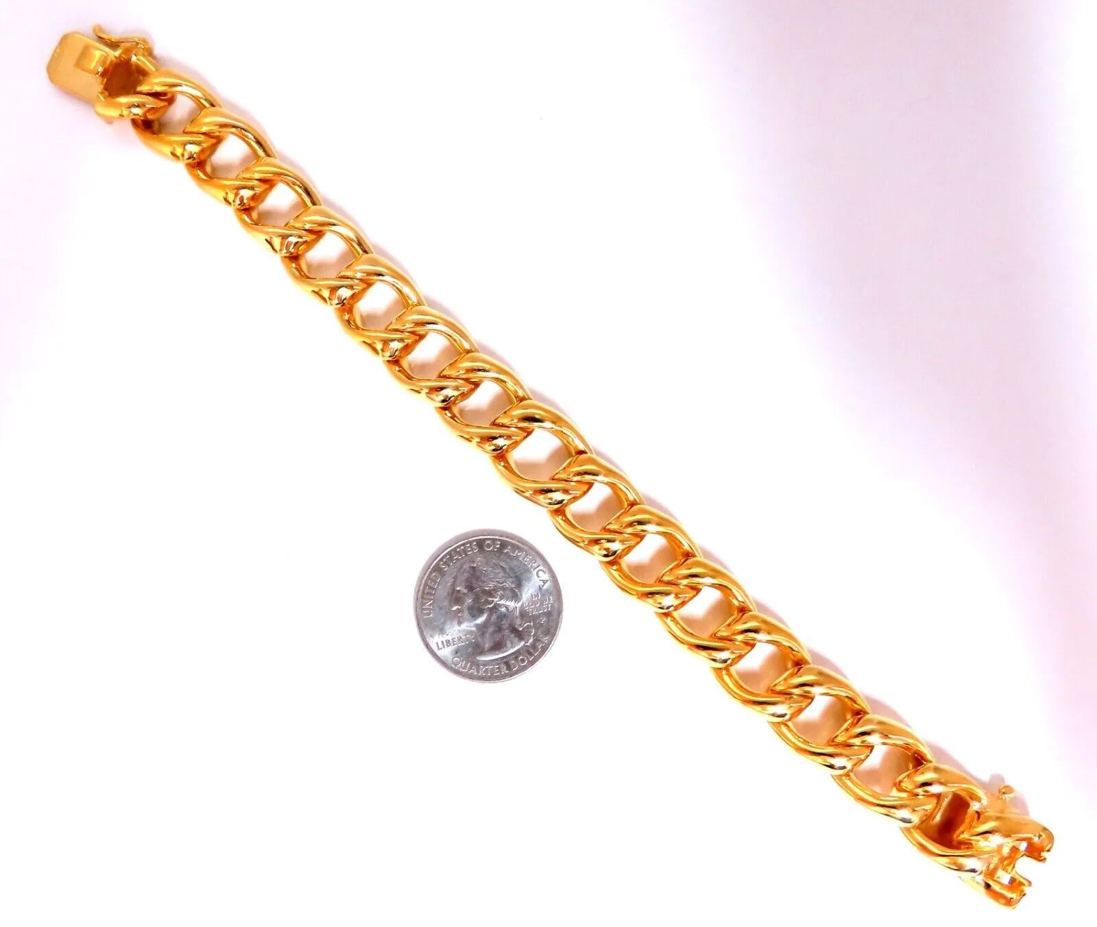 Modified Cuban Link Bracelet 14kt 63 Grams 8 Inch