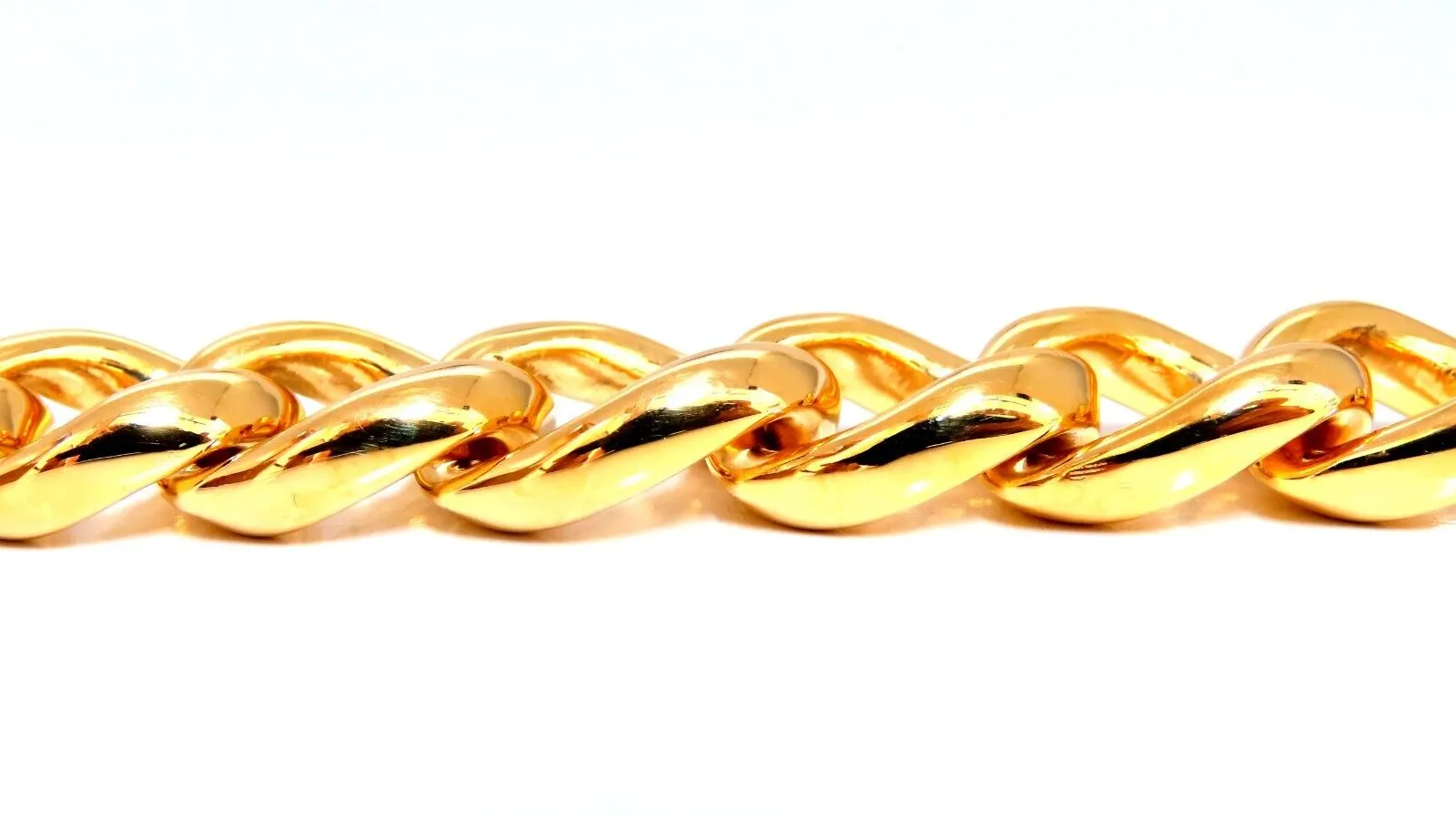 Modified Cuban Link Bracelet 14kt 63 Grams 8 Inch