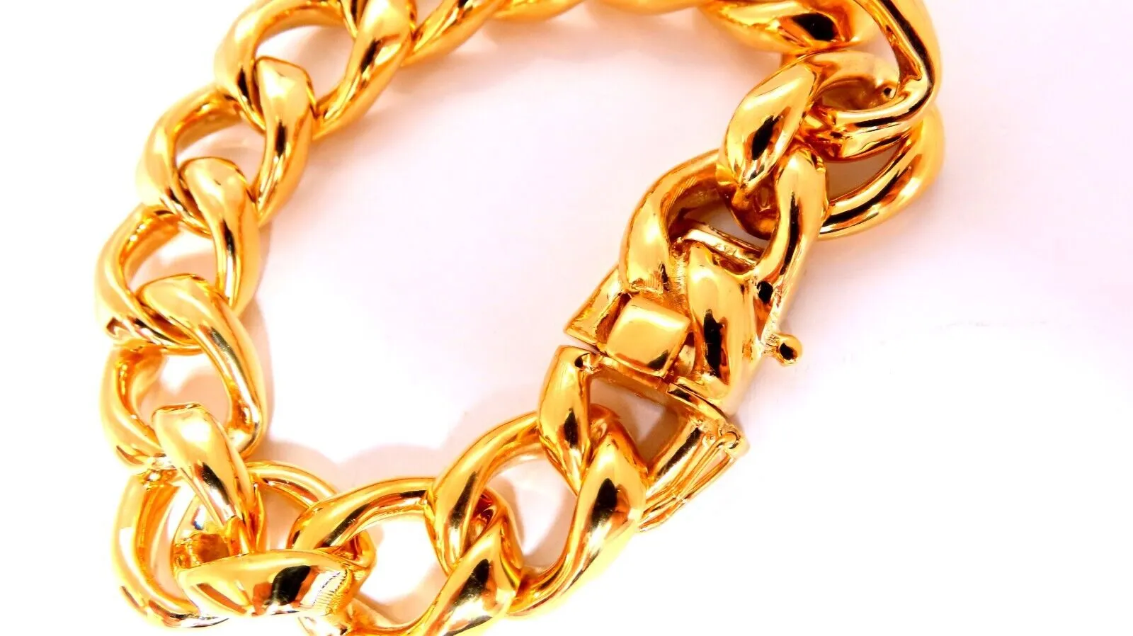 Modified Cuban Link Bracelet 14kt 63 Grams 8 Inch