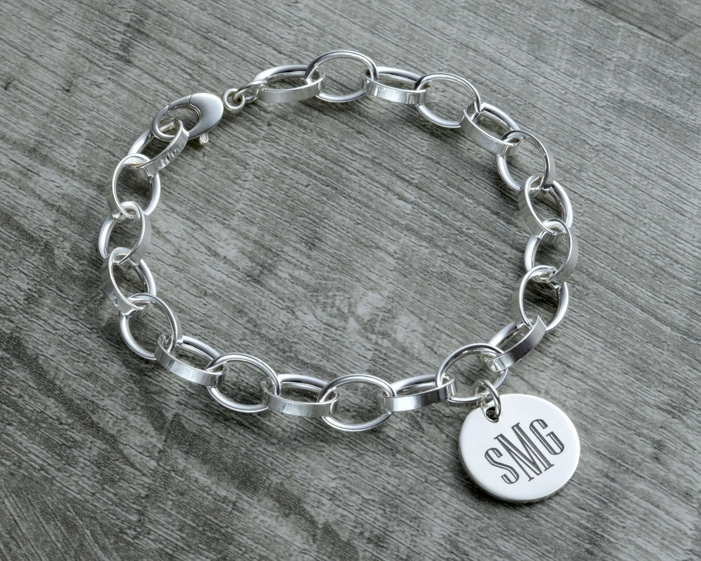 MONOGRAM INITIAL CHARM BRACELET