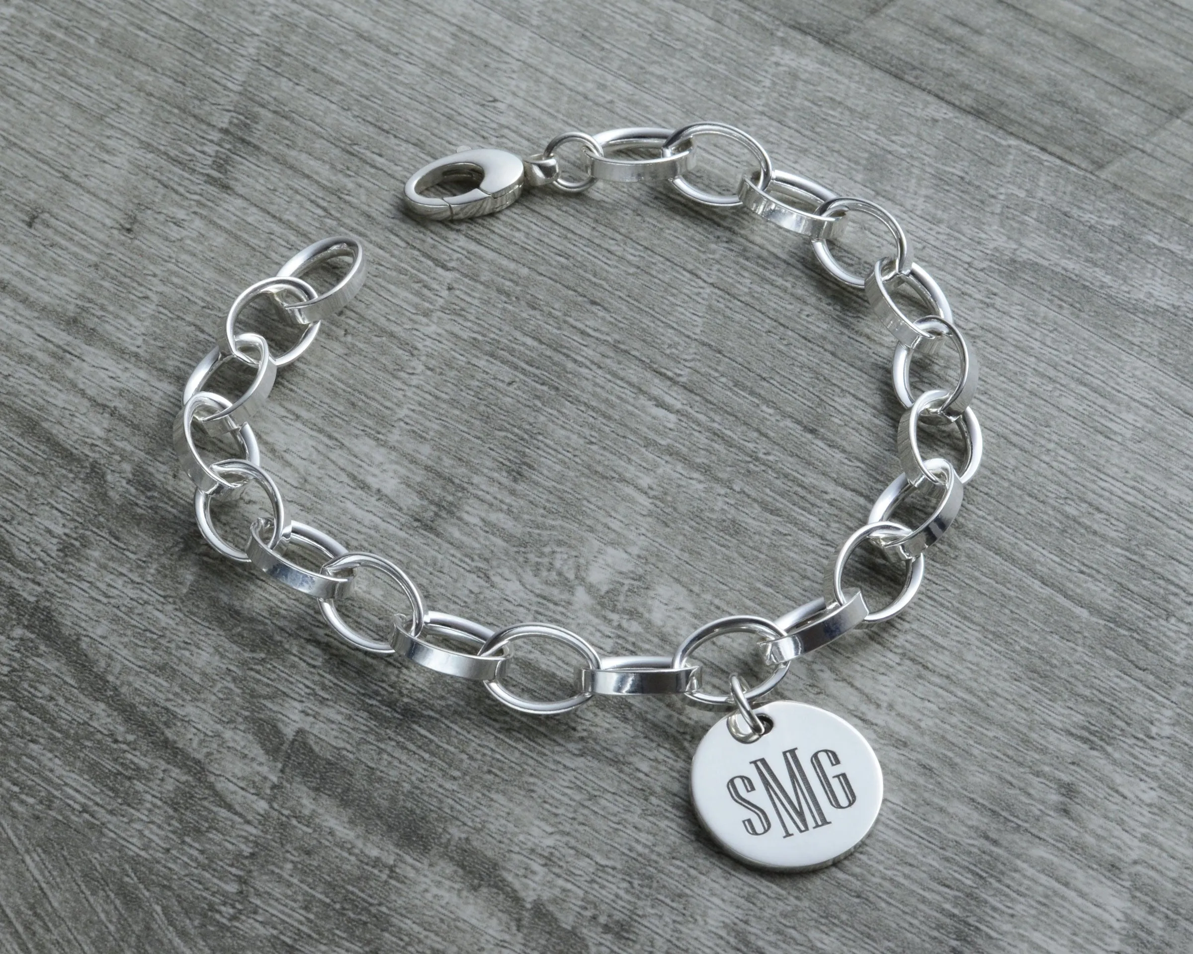 MONOGRAM INITIAL CHARM BRACELET