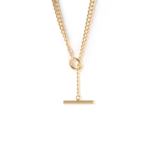 Morgan Double Curb Toggle Necklace