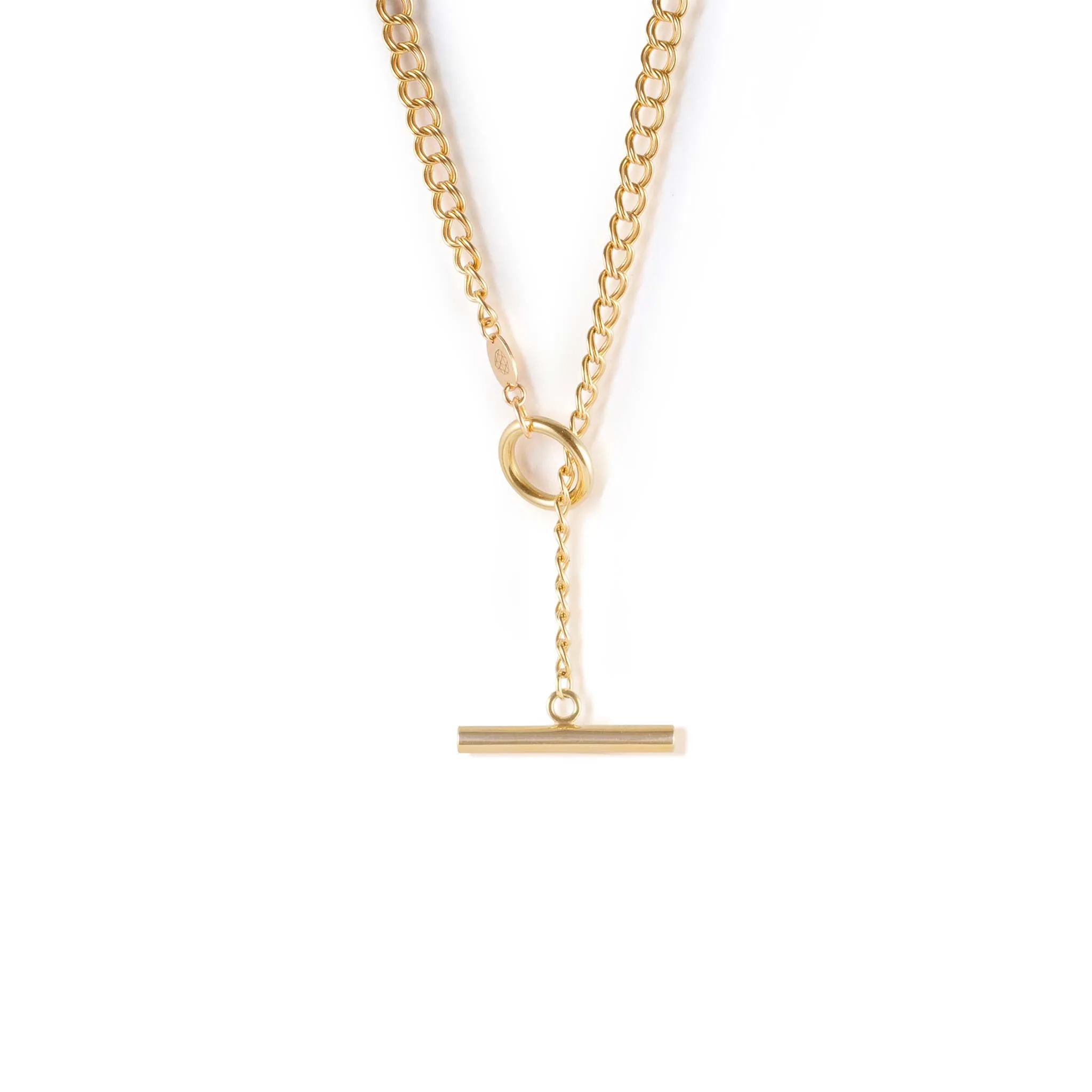 Morgan Double Curb Toggle Necklace