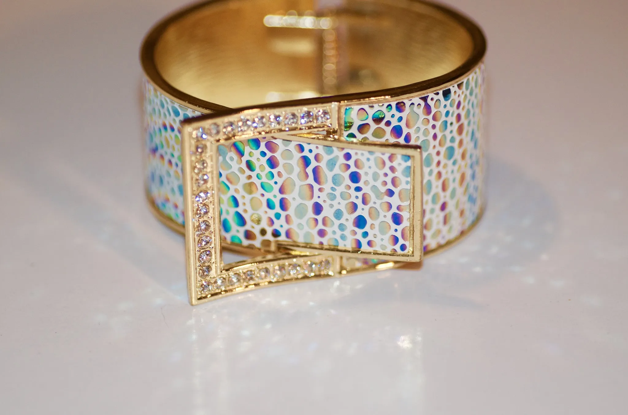 Multi colored cuff bracelet
