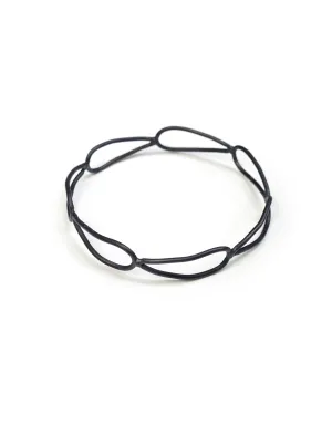 narrow monument bracelet in steel