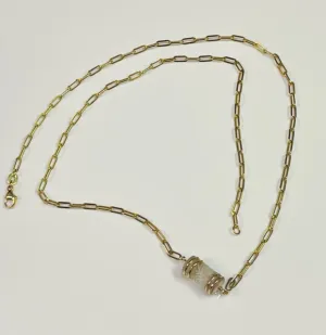 Natural Barrel Quartz Necklace