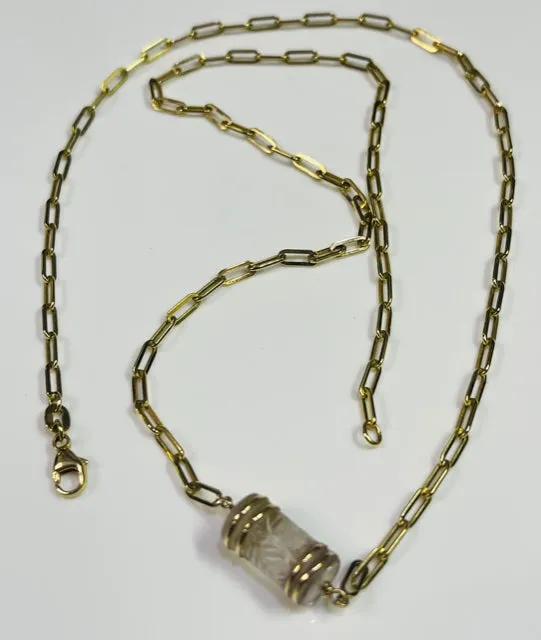 Natural Barrel Quartz Necklace
