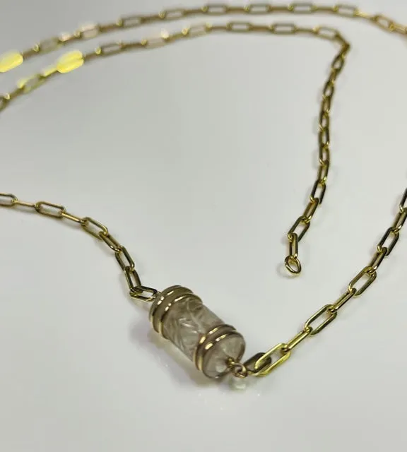 Natural Barrel Quartz Necklace