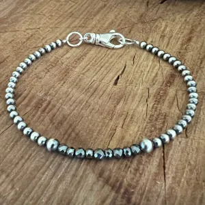 Navajo Pearl Hematite Bracelet