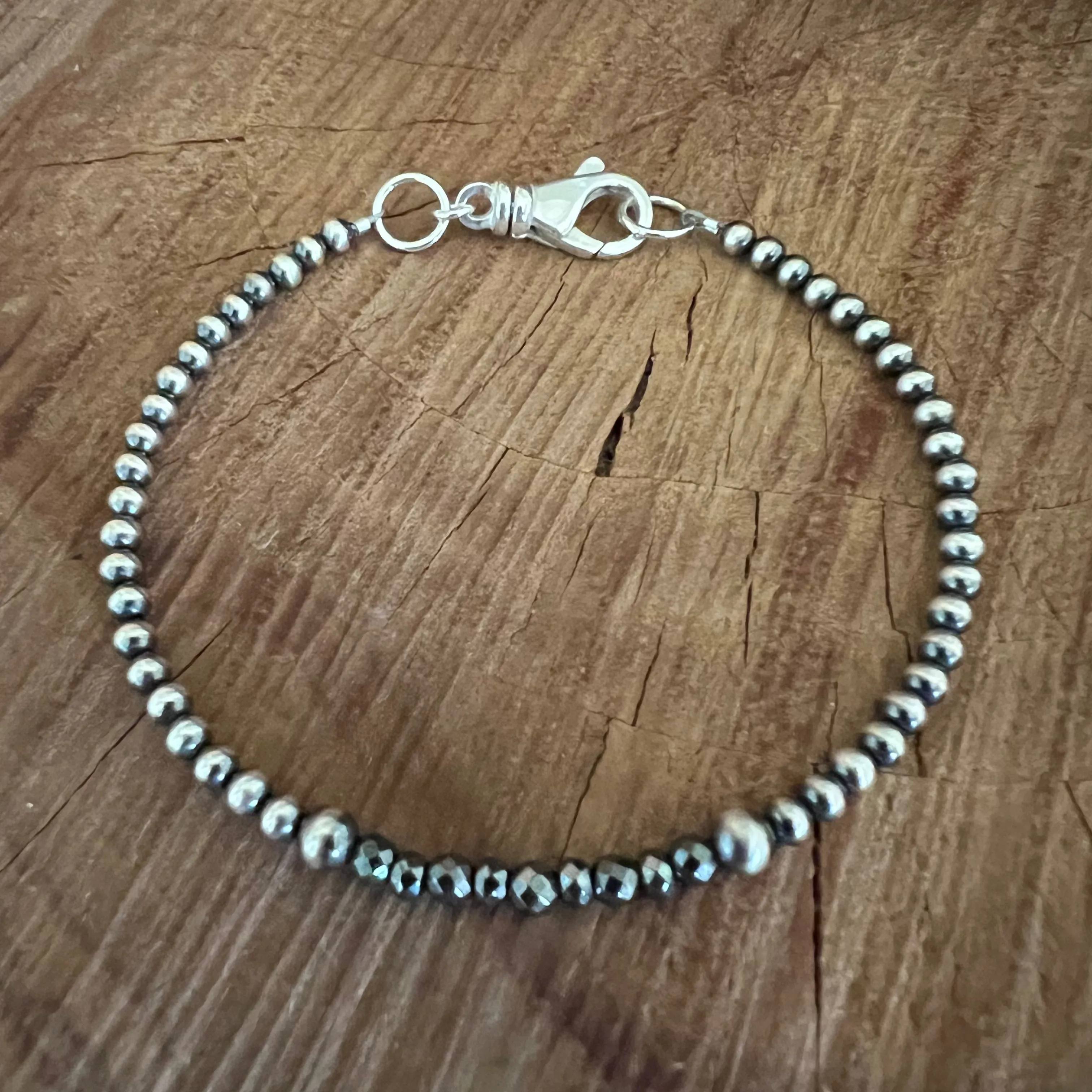 Navajo Pearl Hematite Bracelet