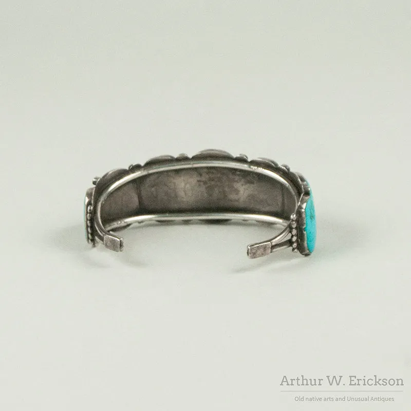 Navajo Turquoise Row Bracelet